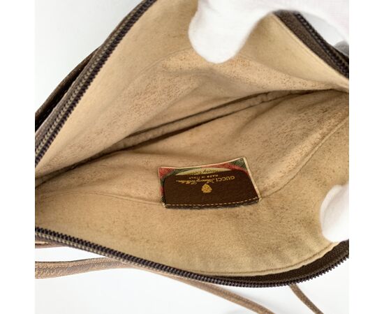 GUCCI Borsa a Tracolla Vintage in Tela Col. Nero Ophidia Zip S