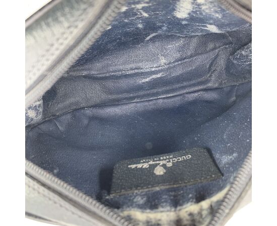 GUCCI Borsa a Tracolla Vintage in Tela Col. Blu Ophidia S