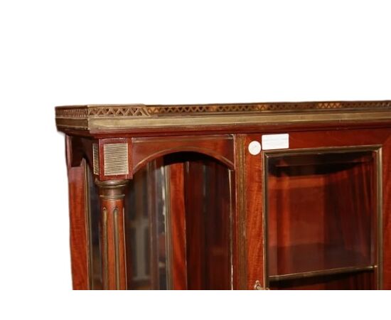 Cabinet Scrittoio Francese di metà 1800 Stile Luigi XVI in Mogano