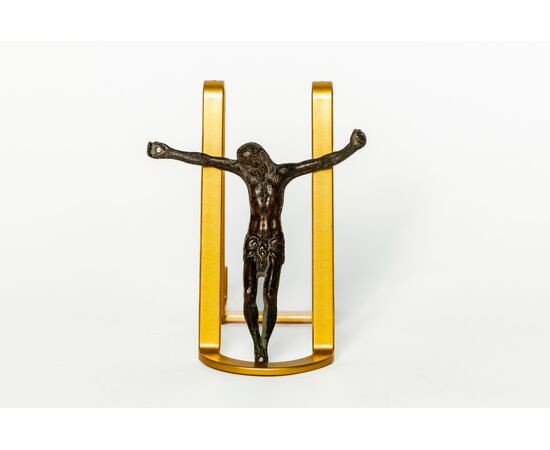 Cristo in bronzo patinato - Italia XVI secolo