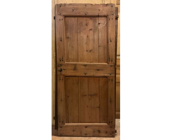 PTIR474 - Porta da interno rustica in larice, misure cm L 82 x H 187