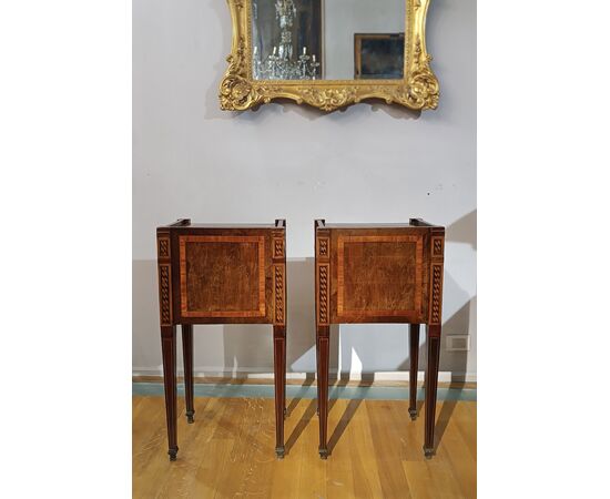COMODINI INTARSIATI E LASTRONATI NEOCLASSICI SECONDA META’ XVIII SECOLO