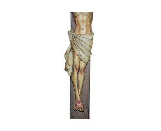 Grande Crocifisso Francese del 1800 in Legno