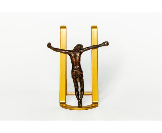 Cristo in bronzo patinato - Italia XVI secolo