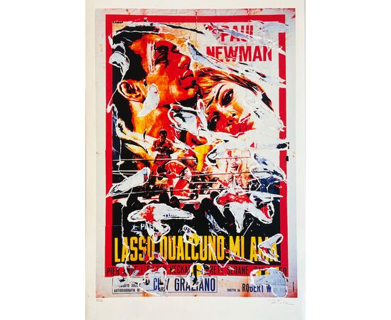 Lassù qualcuno mi ama - Mimmo Rotella (1918-2006)