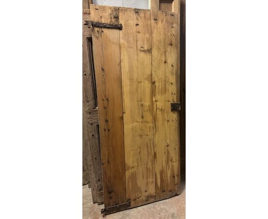 PTIR474 - Porta da interno rustica in larice, misure cm L 82 x H 187