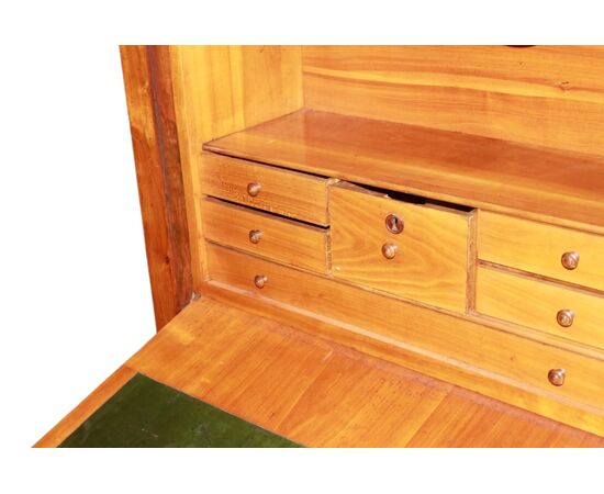 Secretaire del 1800 Stile Impero In Noce Con Marmo Nero Francia XIX secolo