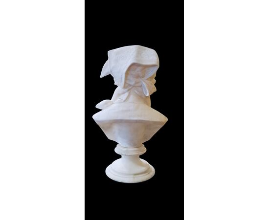 " AMORE MATERNO " - SCULTURA IN ALABASTRO - EMILIO FIASCHI (1858 - 1941)