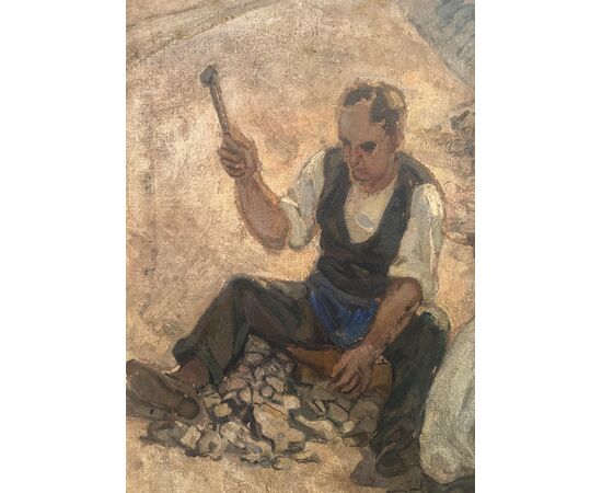 Vittorio Nomellini (Genova 1901 - Firenze 1965) "Operai"
