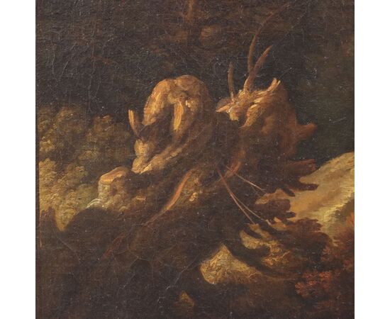 Dipinto Paesaggio con Figure