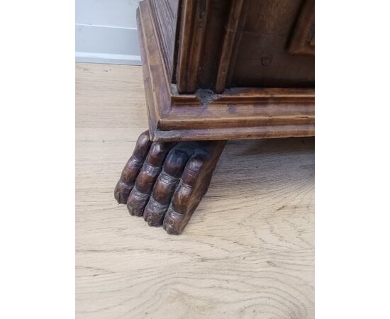 Mobiletto credenza in noce - un'anta - piccole dimensioni-fine '800 credenzina