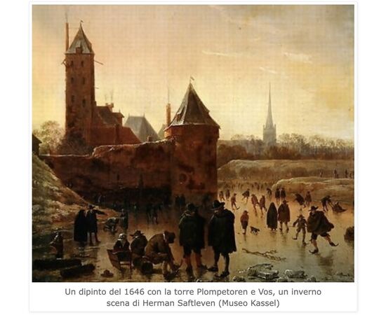 Paesaggio invernale con la città di Utrecht, Herman Saftleven il Vecchio (Rotterdam 1609 - Utrecht 1685) bottega