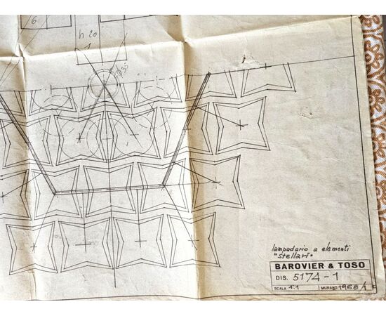 Lampadario di Barovier e Toso, anni 60’. 