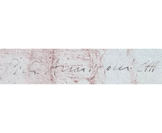 Pietro Annigoni,  “Volto”. Disegno a sanguigna.  