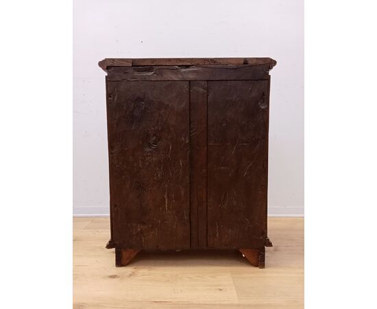 Mobiletto credenza in noce - un'anta - piccole dimensioni-fine '800 credenzina