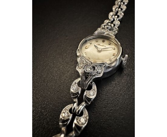 Orologio - bracciale  con  Diamanti