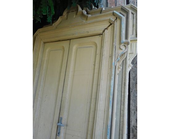 PTS790 - N. 5 porte a due battenti, in legno laccato, epoca II metà dell'800, luce cm L 90 x H 210