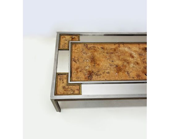 Tavolino ottone e acciaio - 1970