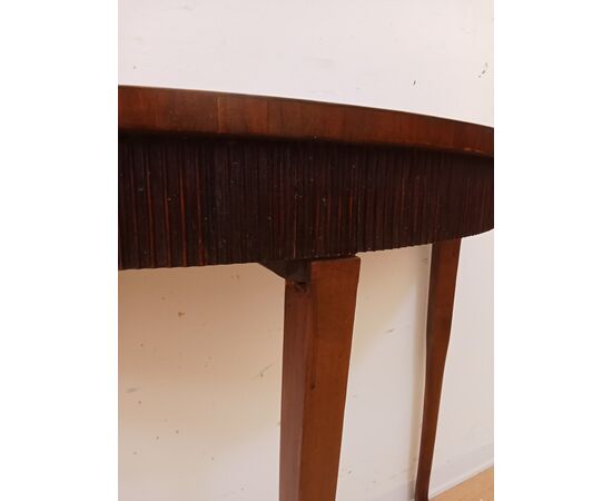 Console mezzaluna in noce - consolle - tavolino - primi '900