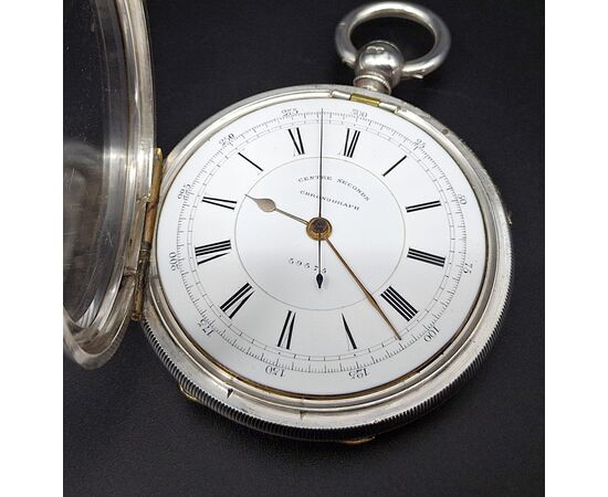 Orologio da tasca "Robert Davies & Son" con secondi al centro. , 1884 
