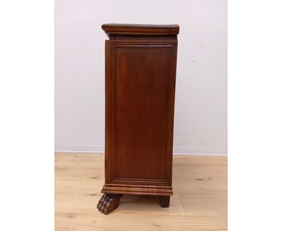 Mobiletto credenza in noce - un'anta - piccole dimensioni-fine '800 credenzina