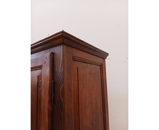 Armadio stipo ad un'anta in abete - credenza a colonna - fine '800