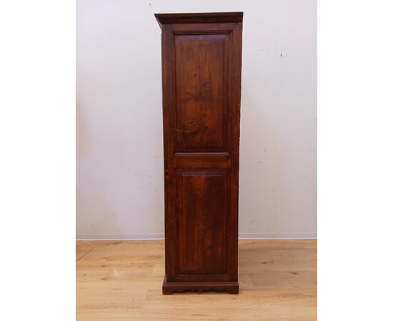 Armadio stipo ad un'anta in abete - credenza a colonna - fine '800