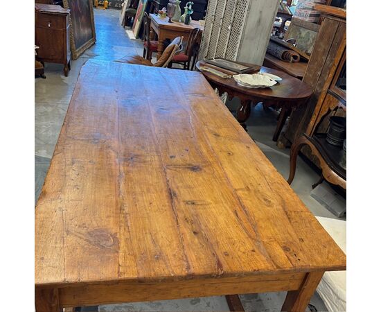 Antico tavolo sarto/ lavoro  toscano primi 800. Mis 200 x 94 . h 80  restaurato 