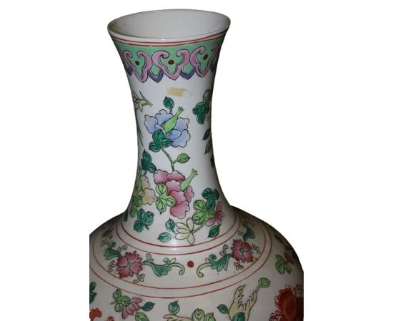 Vaso Cinese Monofiore di inizio 1900