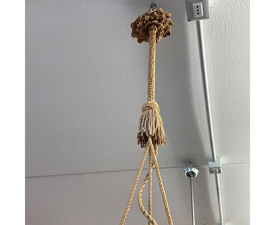 Antico lampadario vetro Murano  Vittorio Zecchin Liberty anni 30 Mis H 95 .