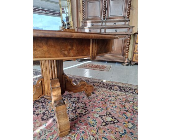 Tavolo rotondo Impero H 79 cm -D chiuso 130cm - D aperto 260 cm