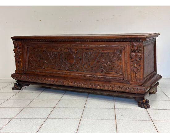 Lombard chest carved first half of 17th century