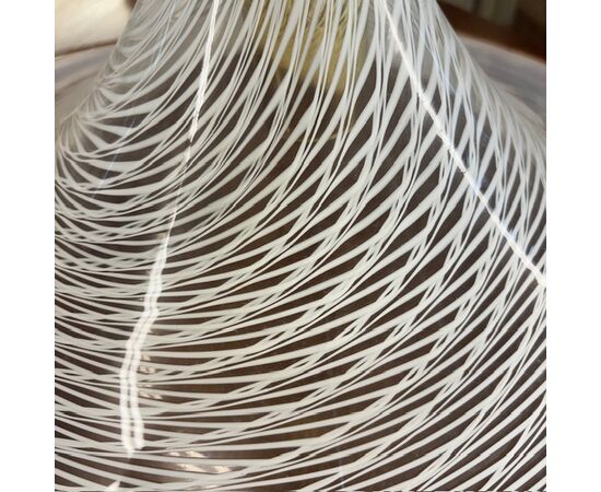 Lampadario Chandelier  Murano anni 70 Venini Cappello di Strega diametro 62 