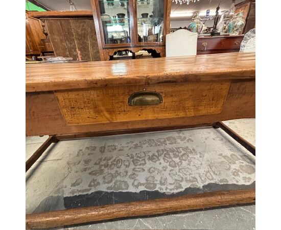 Antico tavolo sarto/ lavoro  toscano primi 800. Mis 200 x 94 . h 80  restaurato 