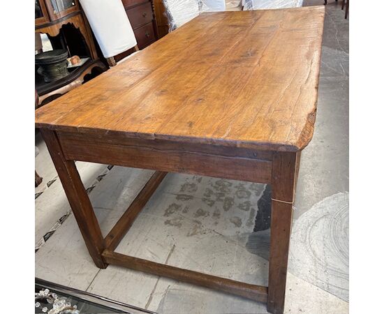 Antico tavolo sarto/ lavoro  toscano primi 800. Mis 200 x 94 . h 80  restaurato 