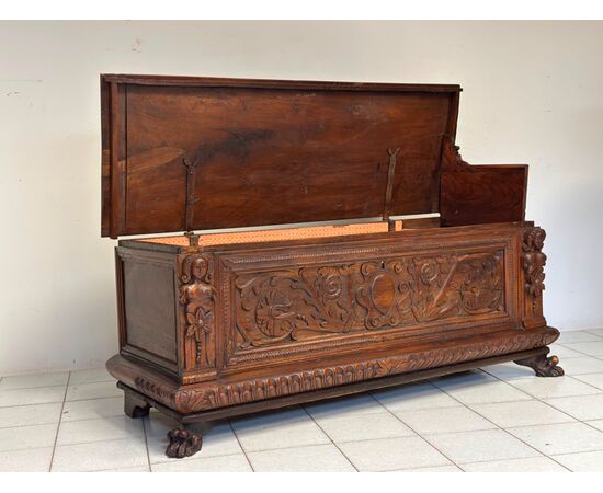 Lombard chest carved first half of 17th century