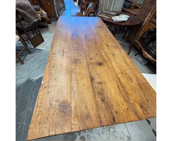 Antico tavolo sarto/ lavoro  toscano primi 800. Mis 200 x 94 . h 80  restaurato 