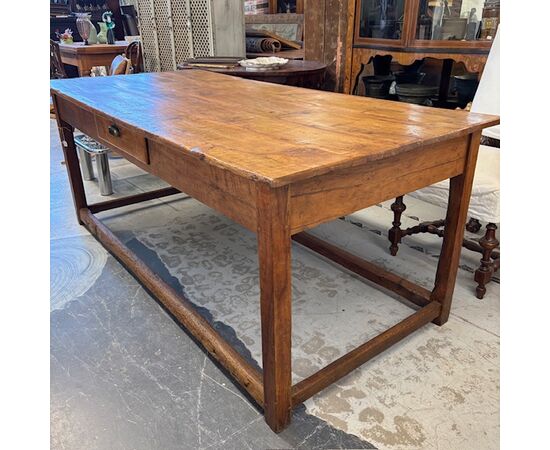 Antico tavolo sarto/ lavoro  toscano primi 800. Mis 200 x 94 . h 80  restaurato 