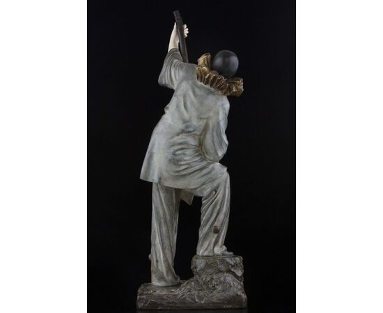 Scultura di Demétre Chiparus (Dorohoi 1886 – Parigi 1947), “Pierrot”