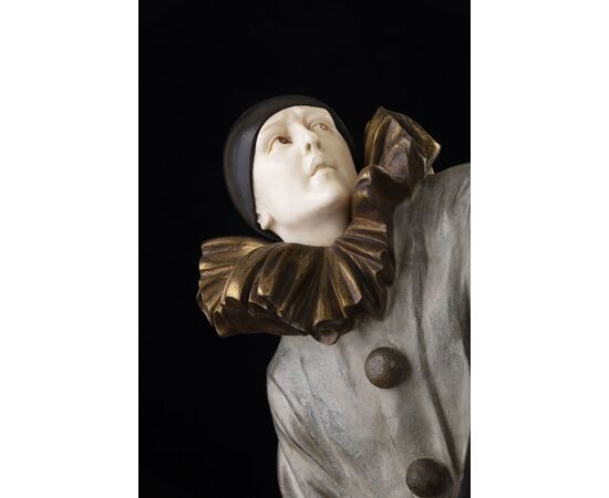 Scultura di Demétre Chiparus (Dorohoi 1886 – Parigi 1947), “Pierrot”