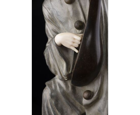 Scultura di Demétre Chiparus (Dorohoi 1886 – Parigi 1947), “Pierrot”