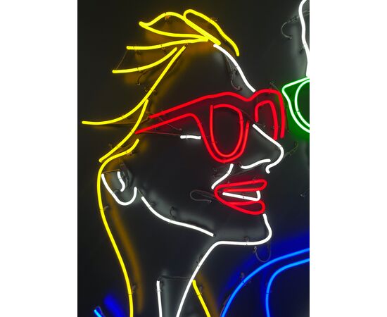 "Meet" / Intesa - opera luminosa a neon