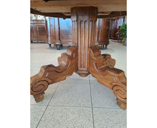 Tavolo rotondo Impero H 79 cm -D chiuso 130cm - D aperto 260 cm
