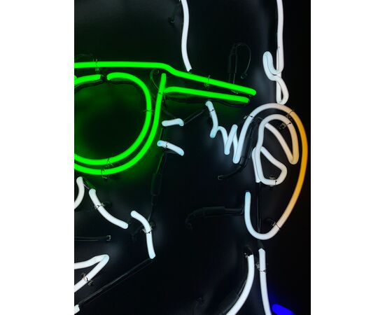 "Meet" / Intesa - opera luminosa a neon