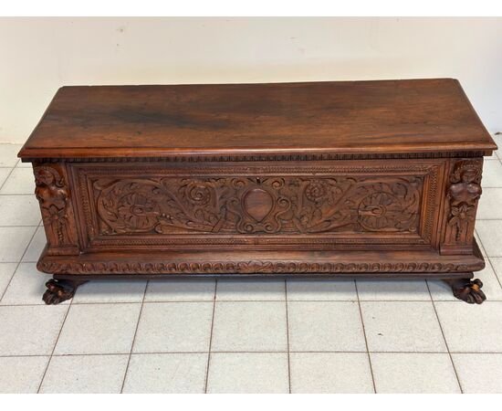 Lombard chest carved first half of 17th century