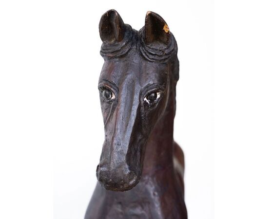Cavallo da giostra in legno – XIX secolo