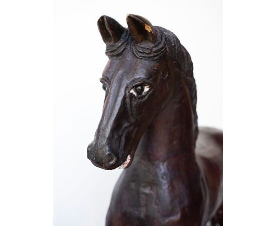 Cavallo da giostra in legno – XIX secolo