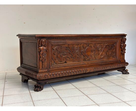 Lombard chest carved first half of 17th century