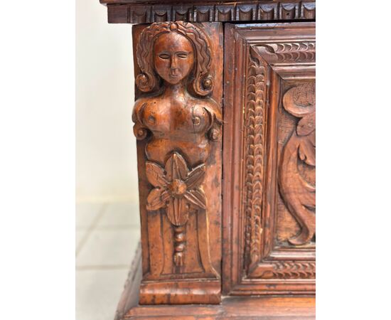 Lombard chest carved first half of 17th century