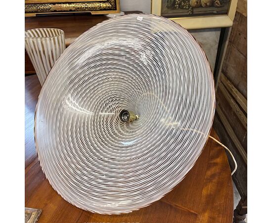 Lampadario Chandelier  Murano anni 70 Venini Cappello di Strega diametro 62 